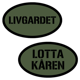 Tygmärke <strong>LIVGARDET + LOTTAKÅREN</strong>  paket