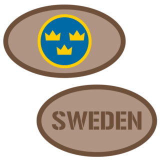 Tygmärke  <strong>KAKI</strong> paket