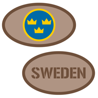 Tygmärke  <strong>KAKI</strong> paket