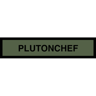 Tygmärke <strong>PLUTONCHEF</strong>