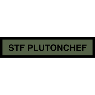Tygmärke <strong>STF PLUTONCHEF</strong>