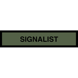 Tygmärke <strong>SIGNALIST</strong>