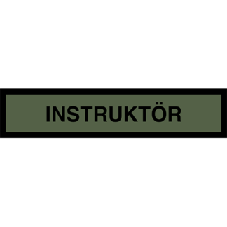 Tygmärke <strong>INSTRUKTÖR</strong>