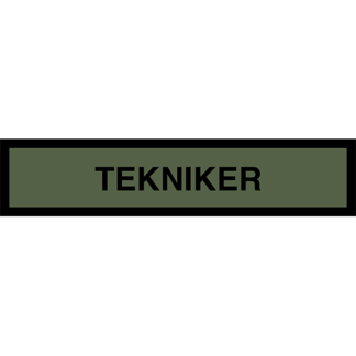 Tygmärke <strong>TEKNIKER</strong>