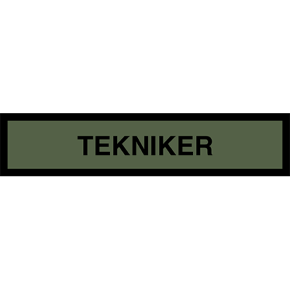 Tygmärke <strong>TEKNIKER</strong>