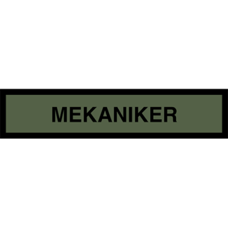 Tygmärke <strong>MEKANIKER</strong>