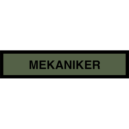 Tygmärke <strong>MEKANIKER</strong>