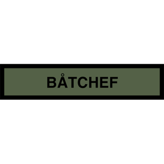 Tygmärke <strong>BÅTCHEF</strong>