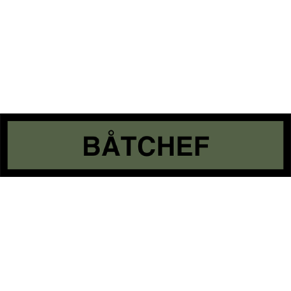 Tygmärke <strong>BÅTCHEF</strong>