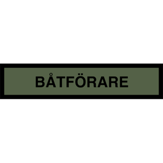 Tygmärke <strong>BÅTFÖRARE</strong>