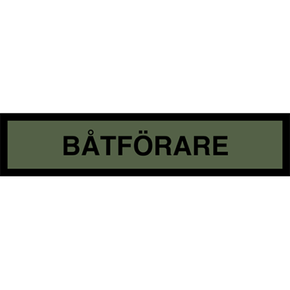 Tygmärke <strong>BÅTFÖRARE</strong>
