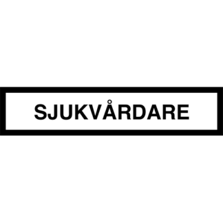 Tygmärke <strong>SJUKVÅRDARE</strong>