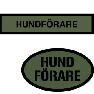 Tygmärke  <strong>HUNDFÖRAR</strong> paket