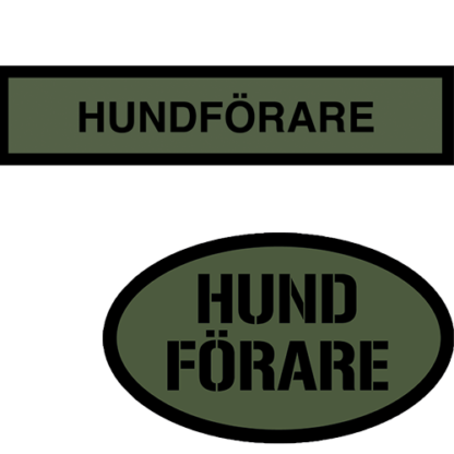 Tygmärke  <strong>HUNDFÖRAR</strong> paket