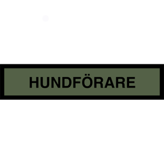 Tygmärke <strong>HUNDFÖRARE</strong>