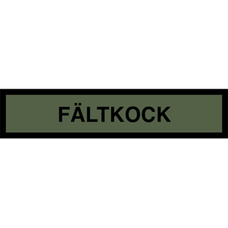 Tygmärke <strong>FÄLTKOCK</strong>