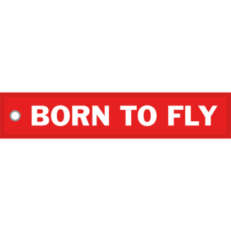 Tygnyckelring <strong>BORN TO FLY</strong>