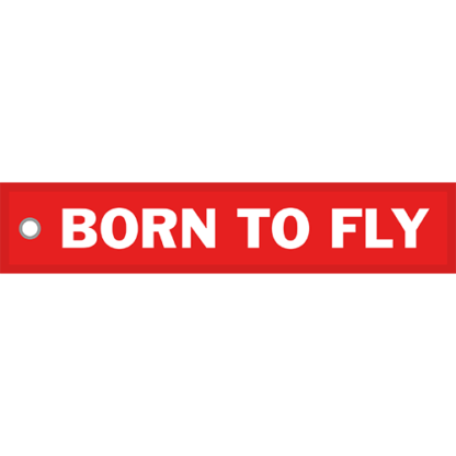 Tygnyckelring <strong>BORN TO FLY</strong>
