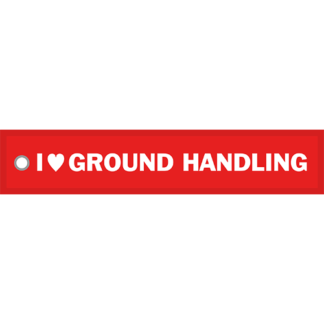 Tygnyckelring <strong>I LOVE GROUND HANDLING</strong>