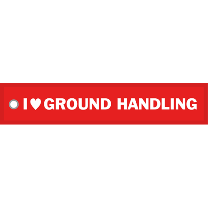 Tygnyckelring <strong>I LOVE GROUND HANDLING</strong>