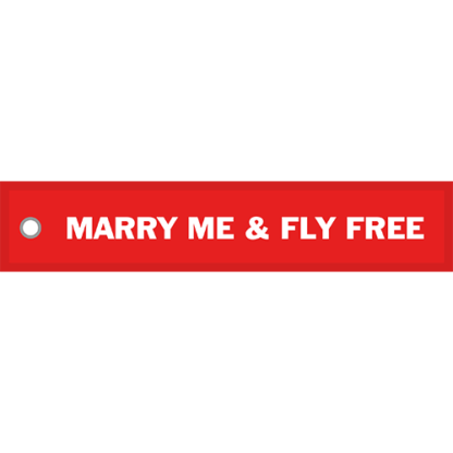 Tygnyckelring <strong>MERRY ME AND FLY FREE</strong>