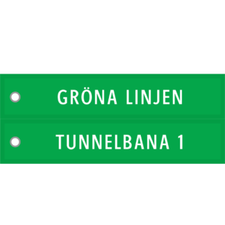 Tygnyckelring <strong>Tunnelbana 1 - Gröna linjen</strong>