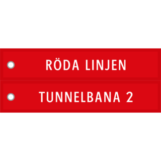 Tygnyckelring <strong>Tunnelbana 2 - Röda  linjen</strong>