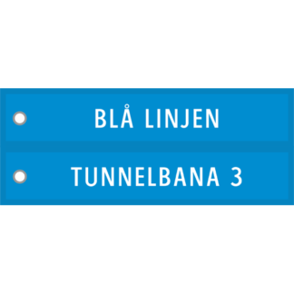 Tygnyckelring <strong>Tunnelbana 3 - Blå  linjen</strong>